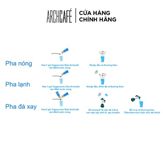 Cà phê Cappuccino Dừa - Archcafé (hộp 12 gói x 20g)