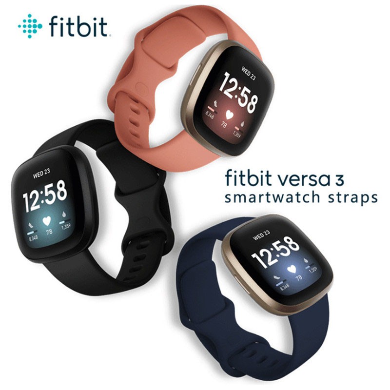 Dây đeo đồng hồ thông minh silicone thoáng khí thoải mái dành cho Fitbit Versa 3 Fitbit Sense