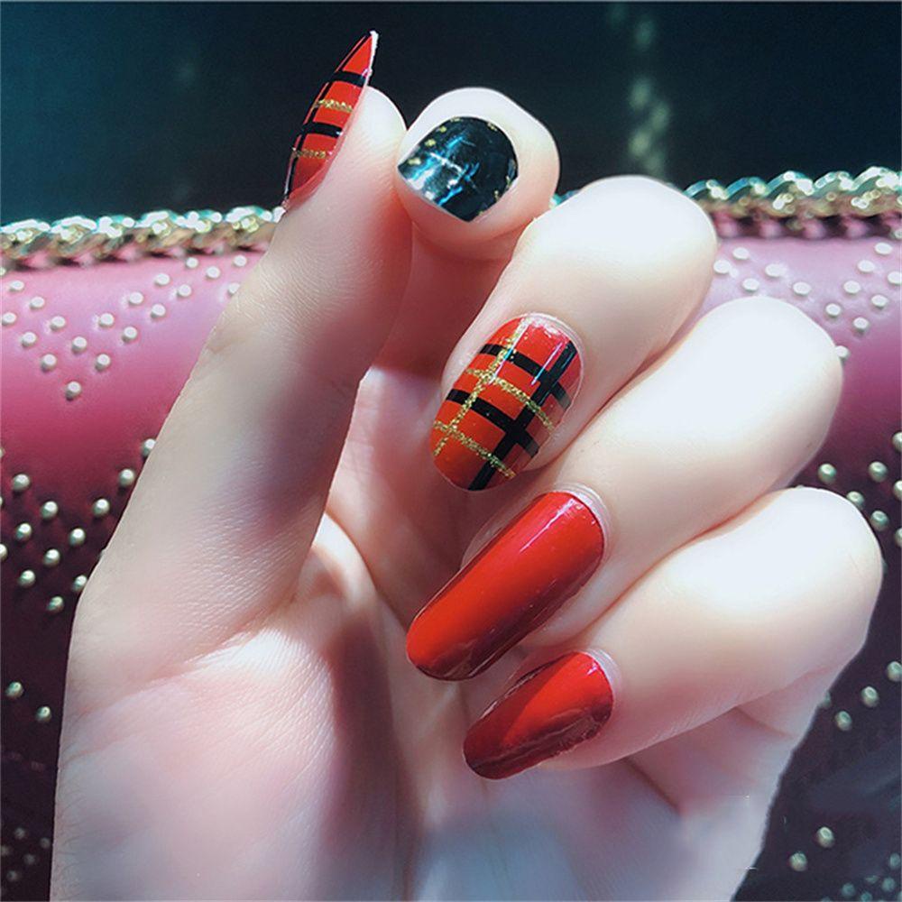 Sơn Móng Tay Tự Dính Che Phủ Toàn Diện Họa Tiết 3D