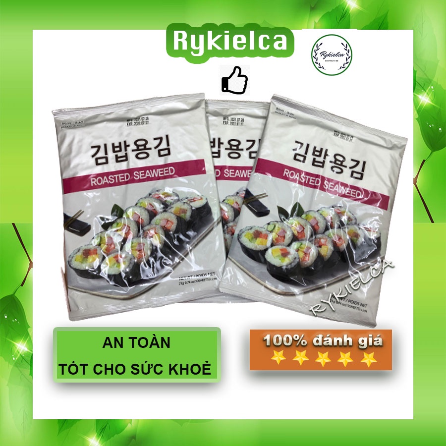Rong biển cuộn cơm Hàn Quốc 10 lá làm Shushi, Kimpap - đảm bảo hàng chuẩn, tốt cho sức khoẻ, an toàn, tự nhiên