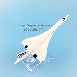 Mô hình máy bay tĩnh Concord Air France 16cm