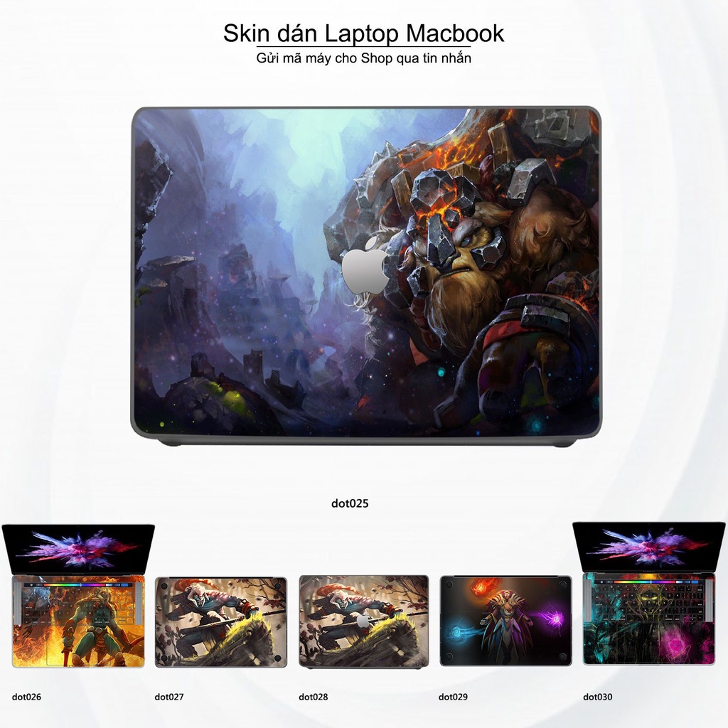 Skin dán Macbook mẫu Dota 2 (đã cắt sẵn, inbox mã máy cho shop)