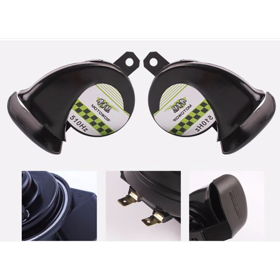 Còi Hơi 110db 510hz Dc12V Cho Xe Máy/Xe Hơi