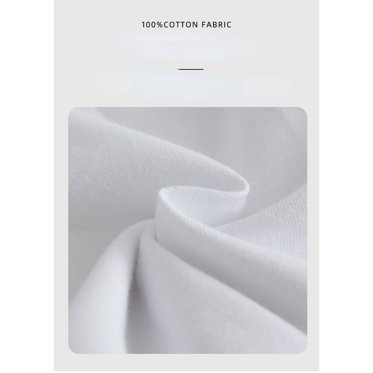 Áo Thun Trắng 100% cotton Tay Ngắn Dáng Rộng Phong Cách Thời Trang Hàn Quốc 2022