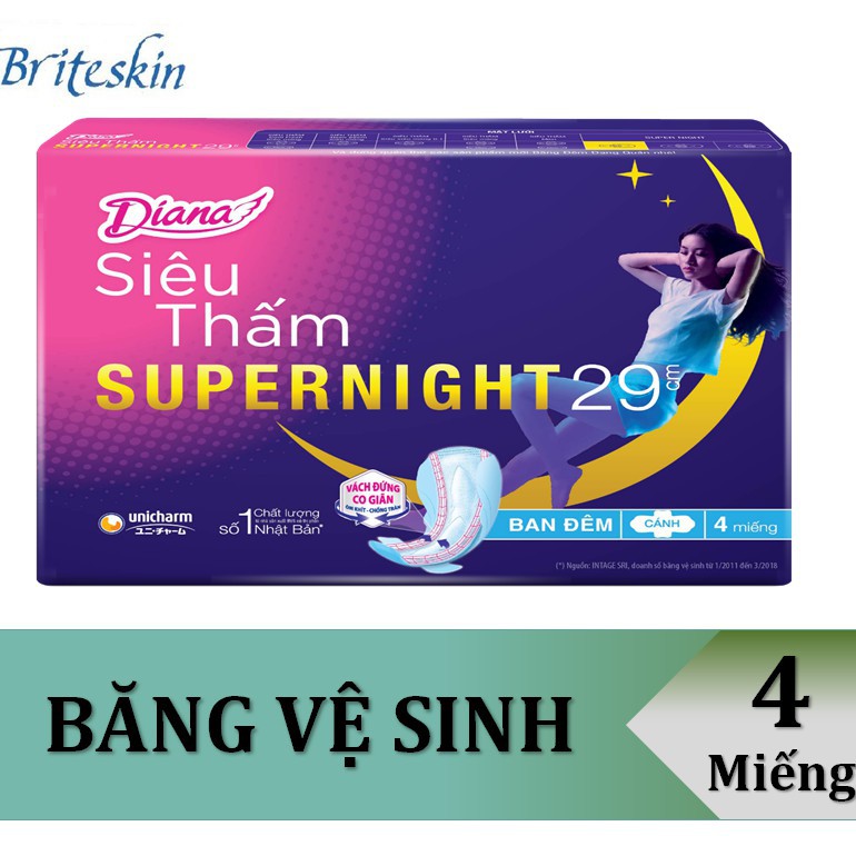 Băng Vệ Sinh Ban Đêm Diana Siêu Thấm Super Night & Sensi Night