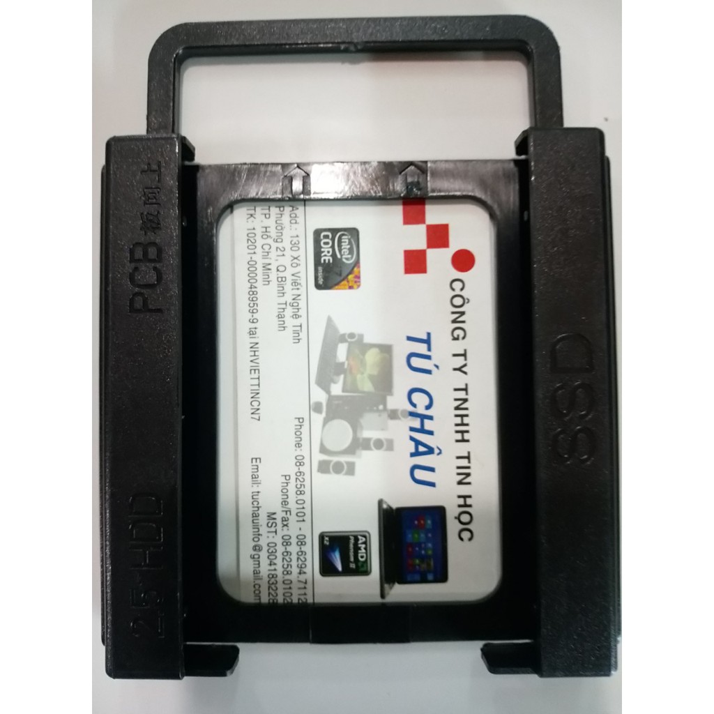 Khay đế gắn SSD 2.5 in cho máy bàn - PC, bằng nhựa_Màu Đen | BigBuy360 - bigbuy360.vn