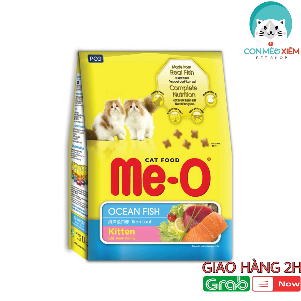 Hạt cho mèo Me o cá biển 400gr 1,1kg thức ăn khô mèo con nhỏ Con Mèo Xiêm