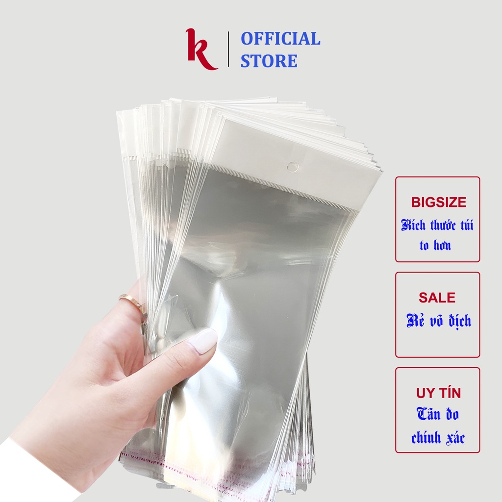 Sỉ buôn 1kg túi đựng ốp điện thoại có lỗ treo cho cửa hàng bịch túi nilon bóng opp cho ốp lưng case