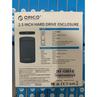 LKBA QAXC Hộp Ổ Cứng 2.5 Inch USB 3.0 Chính Hãng Orico - HDD BOX 2.5 USB 3.0 - 2020U3 62 95