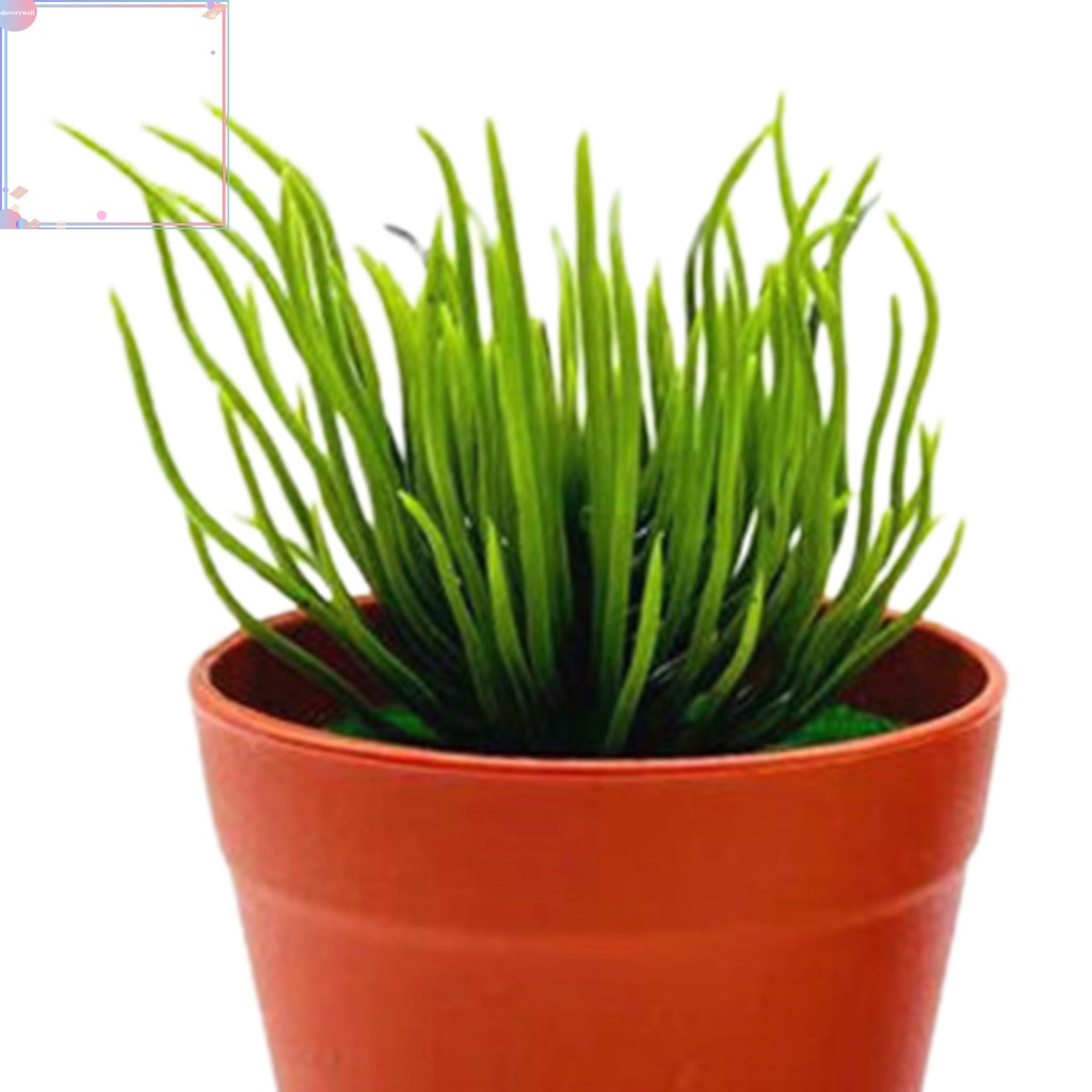 Chậu cây bonsai giả màu xanh lá dùng trang trí nhà cửa/văn phòng DIY