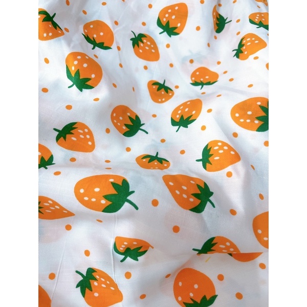 vải đũi xước quả dâu tây to cuống xanh