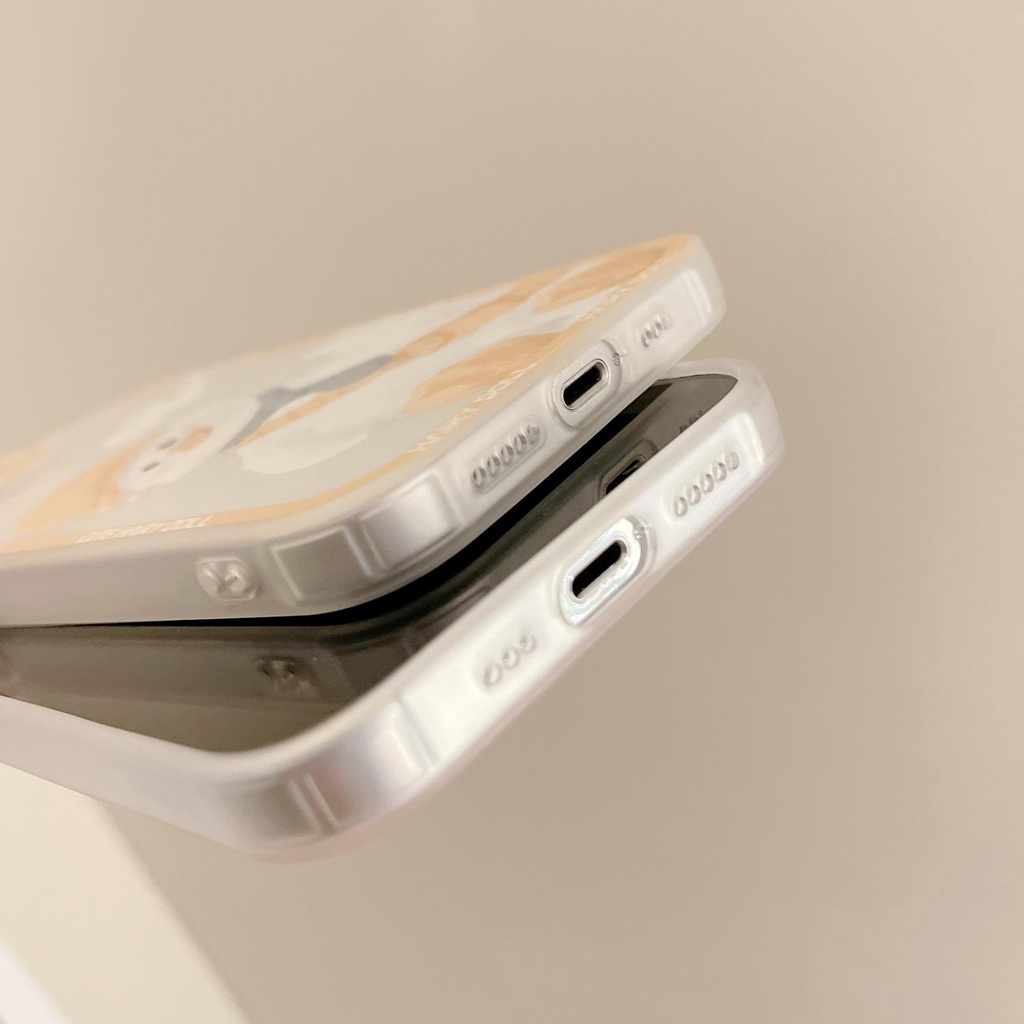 Transparent Cute Cartoon flash drill Compatible for iphone 13 12 11 pro max x xr xsmax 7/8plus TPU phone case cover