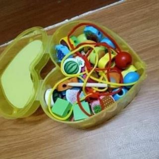 XÂU HẠT GỖ CHO BÉ TẬP KỸ NĂNG