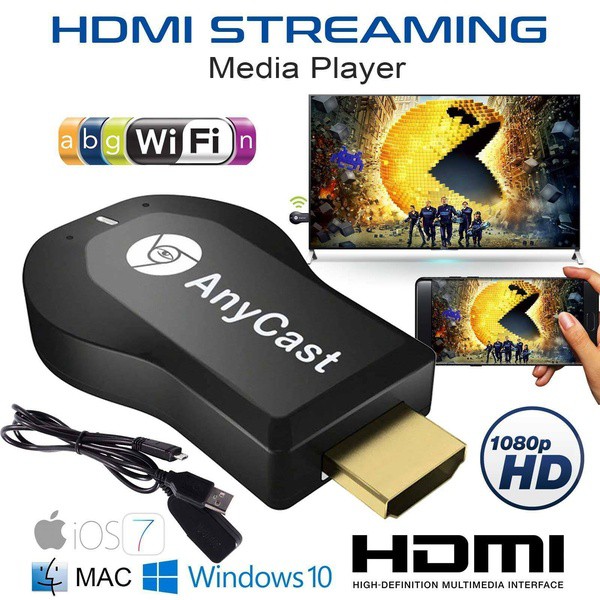 (Thế hệ mới 2020) M11 Plus HD 1080P WIFI HDMI Không Dây Đầu Thu TRUYỀN HÌNH Chiếu Truyền Tải Video siêu nhanh