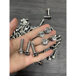 Ốc 8ly4 inox salaya