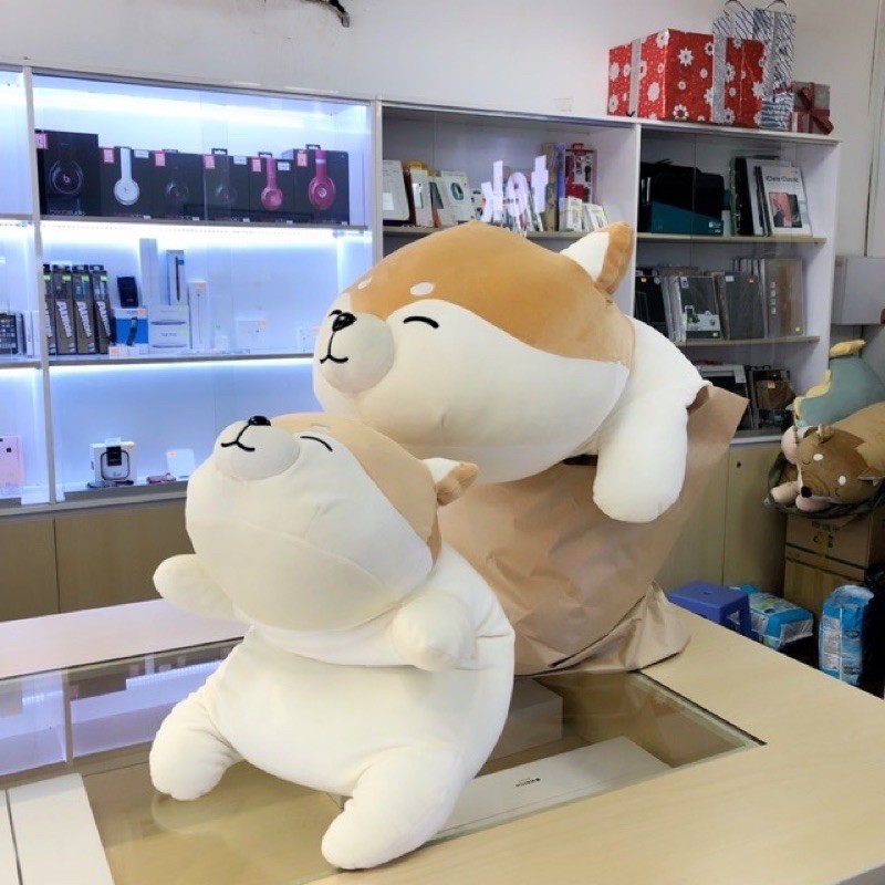 Thú nhồi bông chó Shiba cao cấp, cùng bạn đi muôn nơi