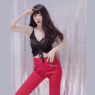 Áo 2 dây rút ngực crt