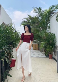[XẢ HÀNG SẴN] Đầm ren maxi cao cấp hack chân
