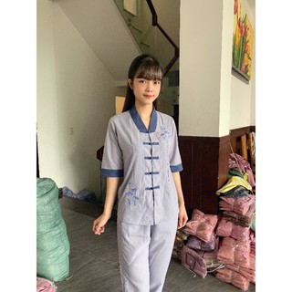 La hán phối, đồ lam, đồ phật tử, đồ đi chùa, thời trang nữ, đồ thời trang