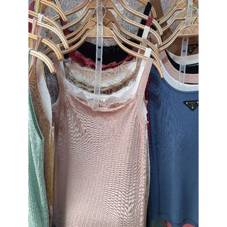 Áo len  2 dây cotton dệt kim