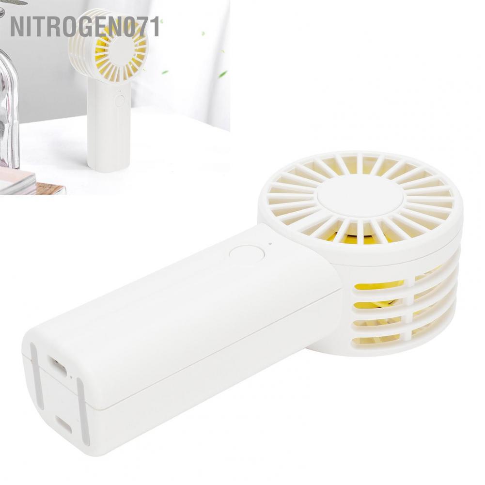 Nitrogen071 Quạt cầm tay mini tích điện sạc USB di động tiện lợi - Hàng chính hãng