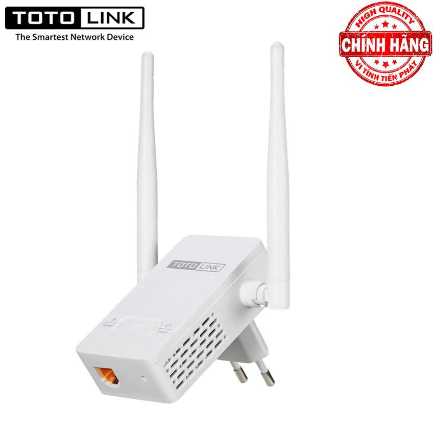 Bộ tiếp nối kích khuếch đại sóng WiFi ToToLink EX200 ( Repeater thu và phát sóng wifi làm cho sóng wifi mạnh hơn)