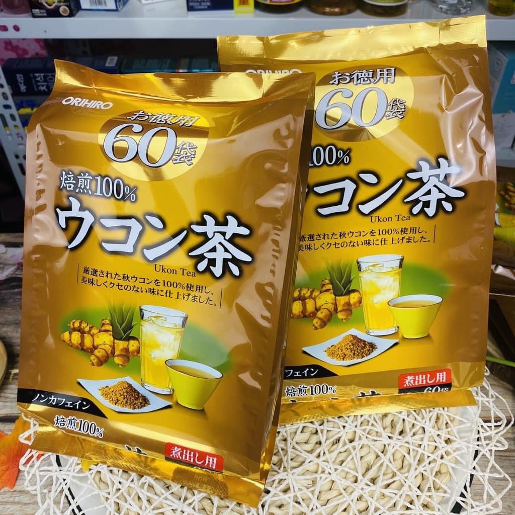 Trà nghệ Orihiro Hỗ Trợ Giải Độc Gan,Thanh Lọc Cơ Thể Nhật Bản Túi 60 gói