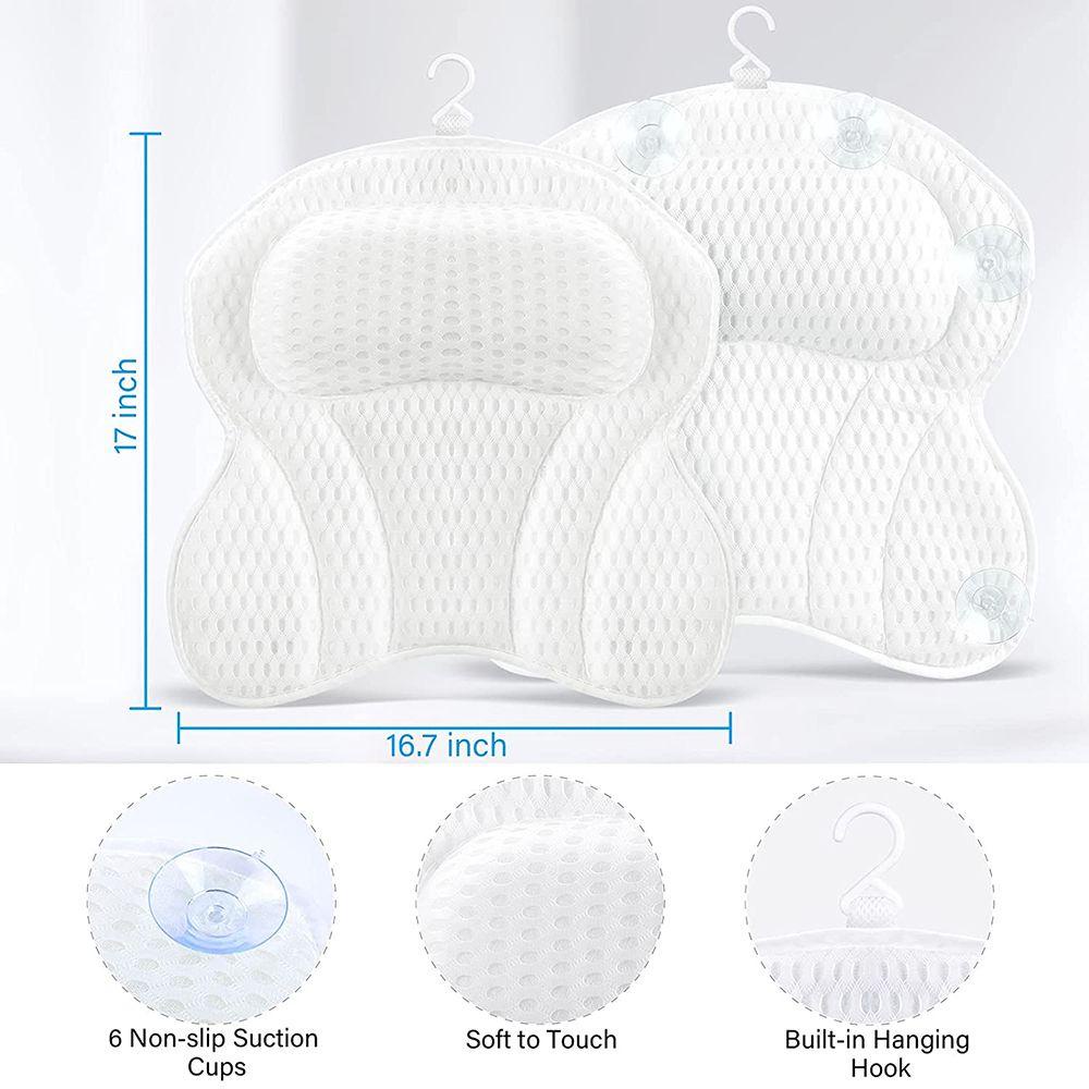 Gối Tựa Lưng Có Cốc Hút Tiện Dụng Cho Bồn Tắm / Spa