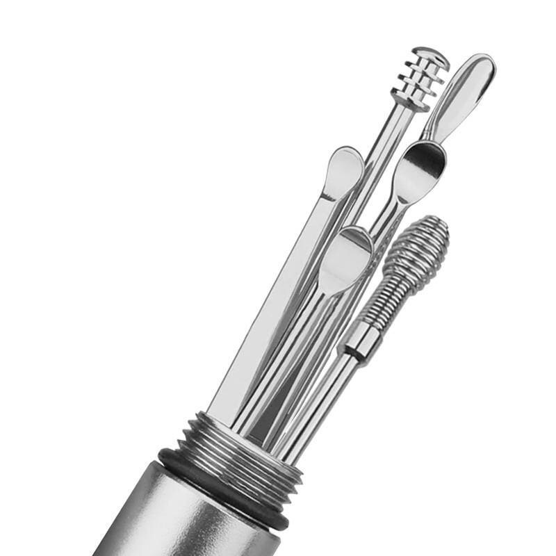 Bộ Lấy Ráy Tai 6 Món Bằng Thép Không Rỉ Có Hộp