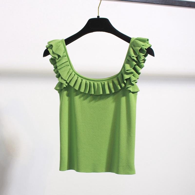 Áo len không tay màu trơn thời trang mùa hè cho nữ | BigBuy360 - bigbuy360.vn