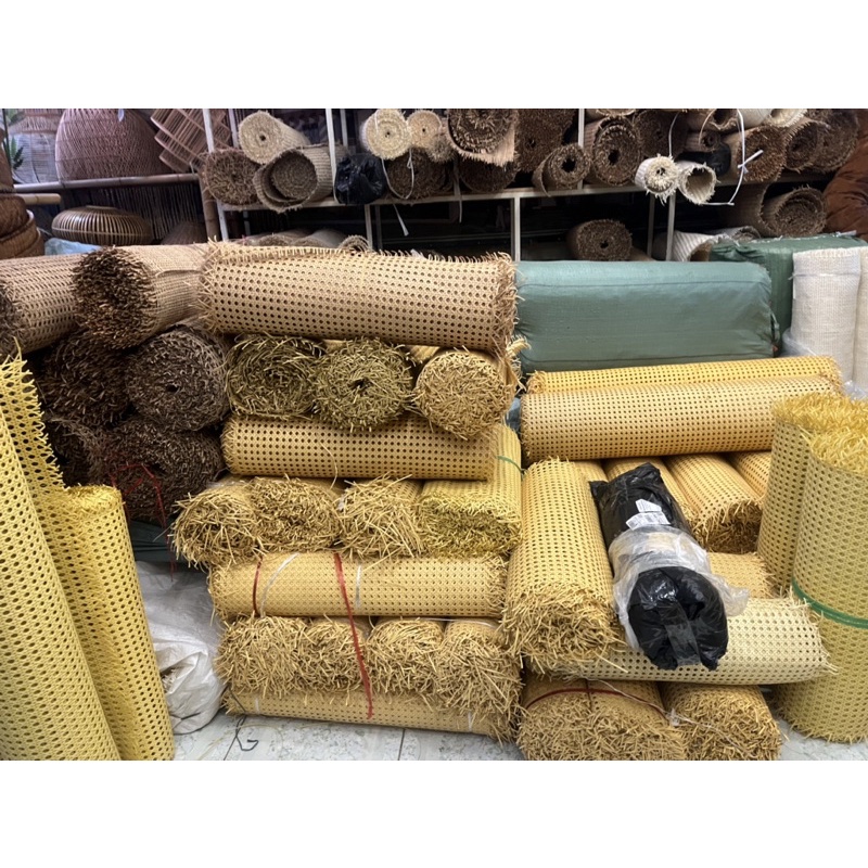 Lưới mây mắt cáo vàng kem khổ 60 hàng xuất dư 120k/m