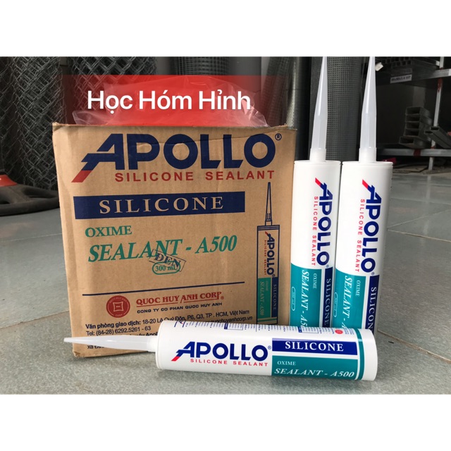 Keo Silicone A500 Đen APOLLo