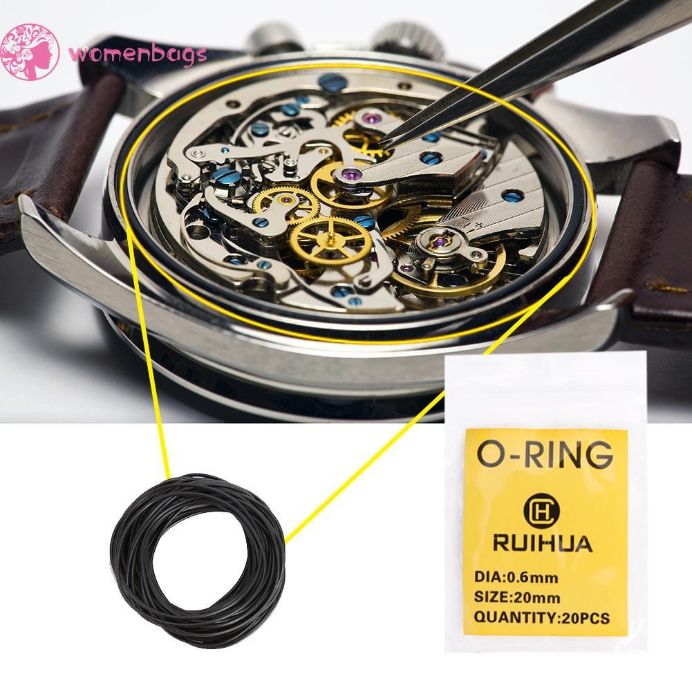 READYWB❀200pcs Waterproof O-Ring Watch Back Seal Cover Gaskets Watch Repair Tool