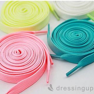D❃♪6 cặp dây giày đàn hồi thể thao huỳnh quang có độ dài khác nhau
