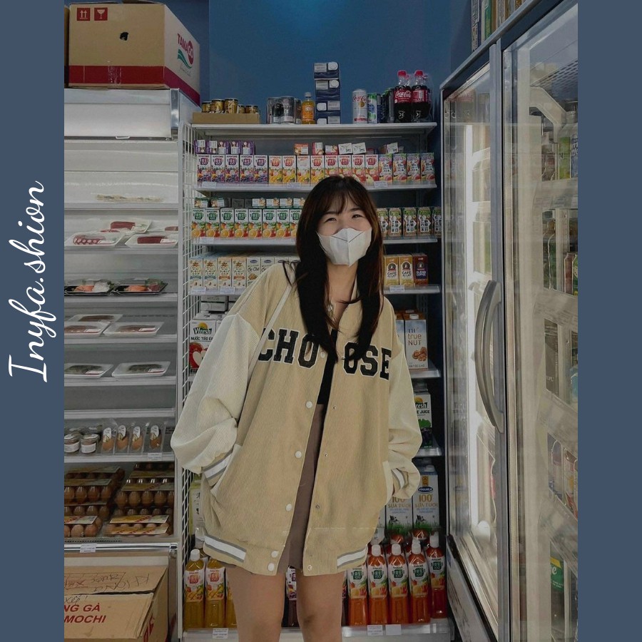 Áo Bomber Choose-2 Lớp-Ảnh thật Inyfashion