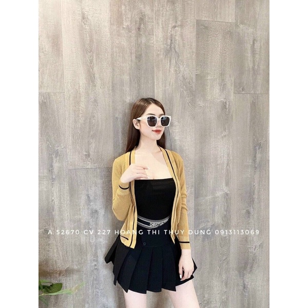 Áo Khoát Cardigan len mỏng Đi Biển Dự Tiệc Sang Chảnh, Hàng Quảng Châu Chuẩn