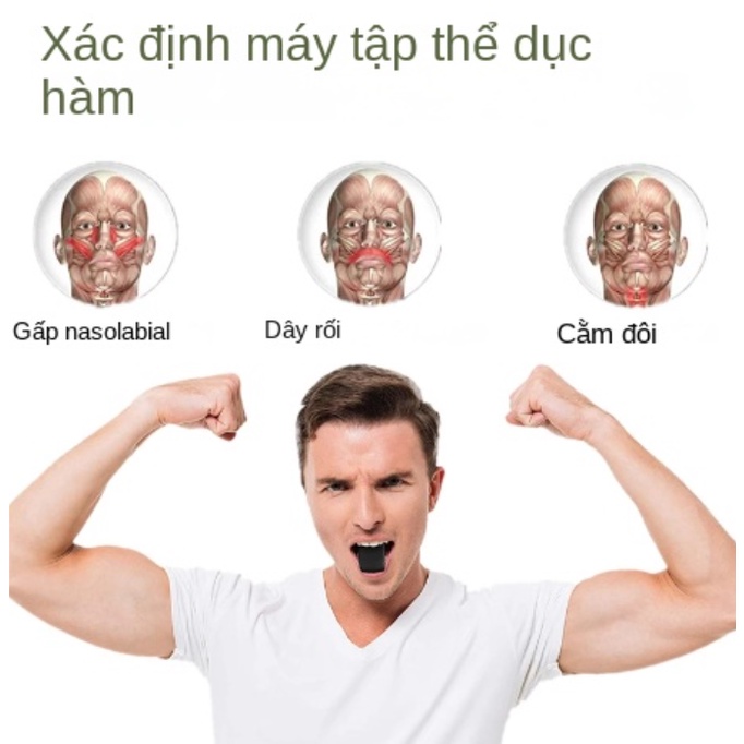 Dụng cụ tập cơ hàm săn chắc điều -Dụng cụ giảm mỡ mặt-tạo hình nam tính- Viên tập cơ hàm và cơ mặt chỉnh khuôn mặt tiện