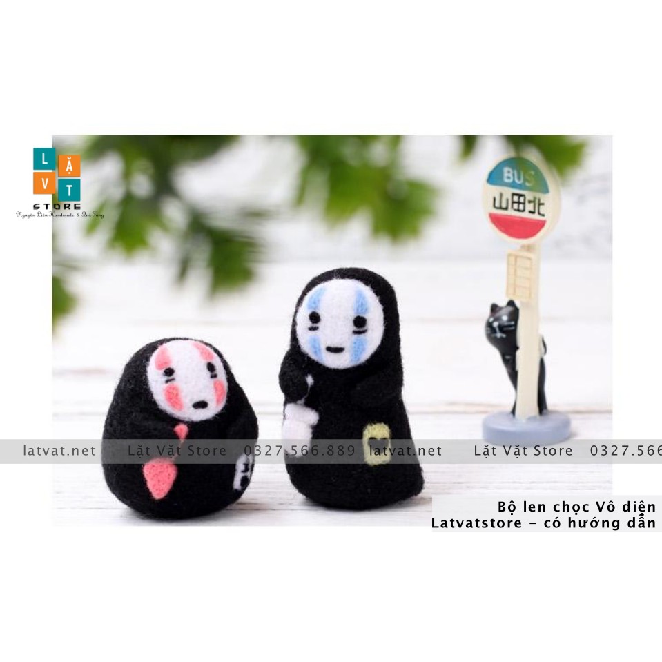 Bộ len chọc Vô diện có hướng dẫn đơn giản cho người mới làm- Needle felting No Face