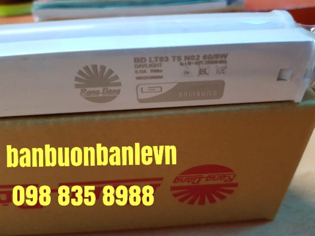 Bộ đèn LED đũa T5 8W Rạng Đông