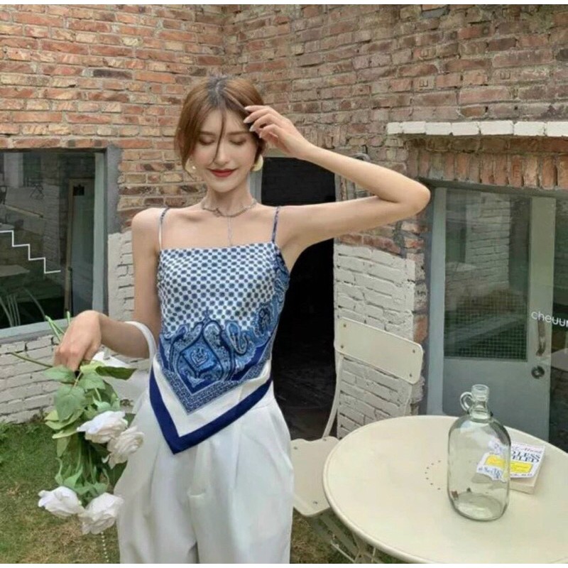 SET ÁO THỔ CẨM NƠ LƯNG QUẦN SUÔNG