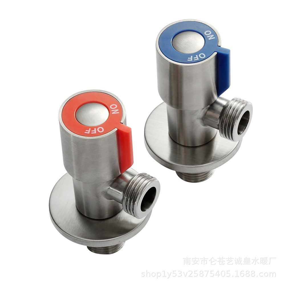 Van khóa nước inox 304 màu xanh,đỏ ½ inch