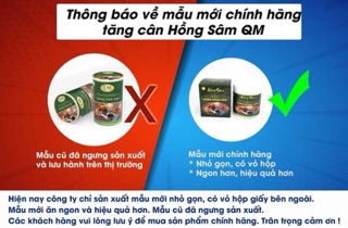 Thuốc bổ tăng cân Hồng Sâm QM