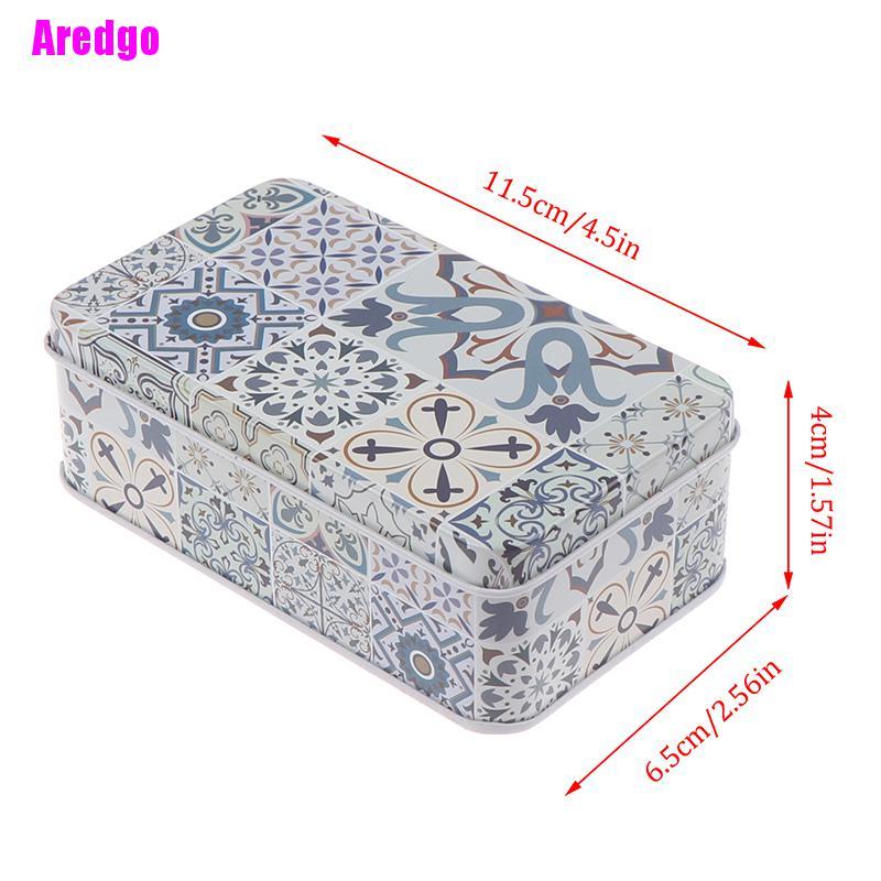 Hộp Thiếc Chữ Nhật Đựng Trang Sức 11.5x6.5x4cm