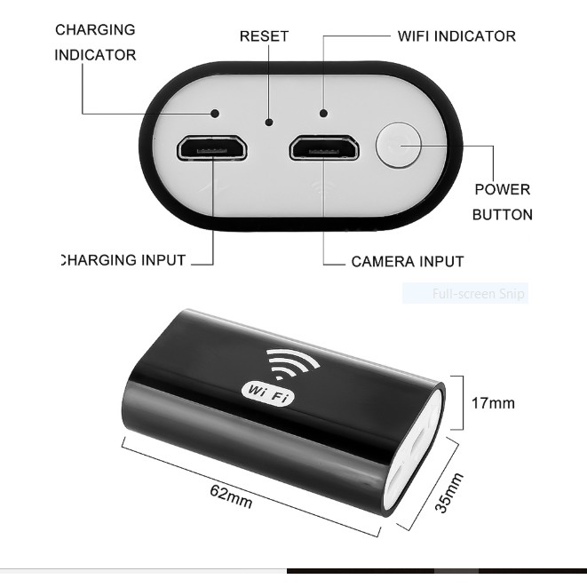 [Mã ELORDER5 giảm 10K đơn 20K] Camera nội soi chống nước kết nối wifi 8mm dùng cho mọi Máy tính/Điện thoại