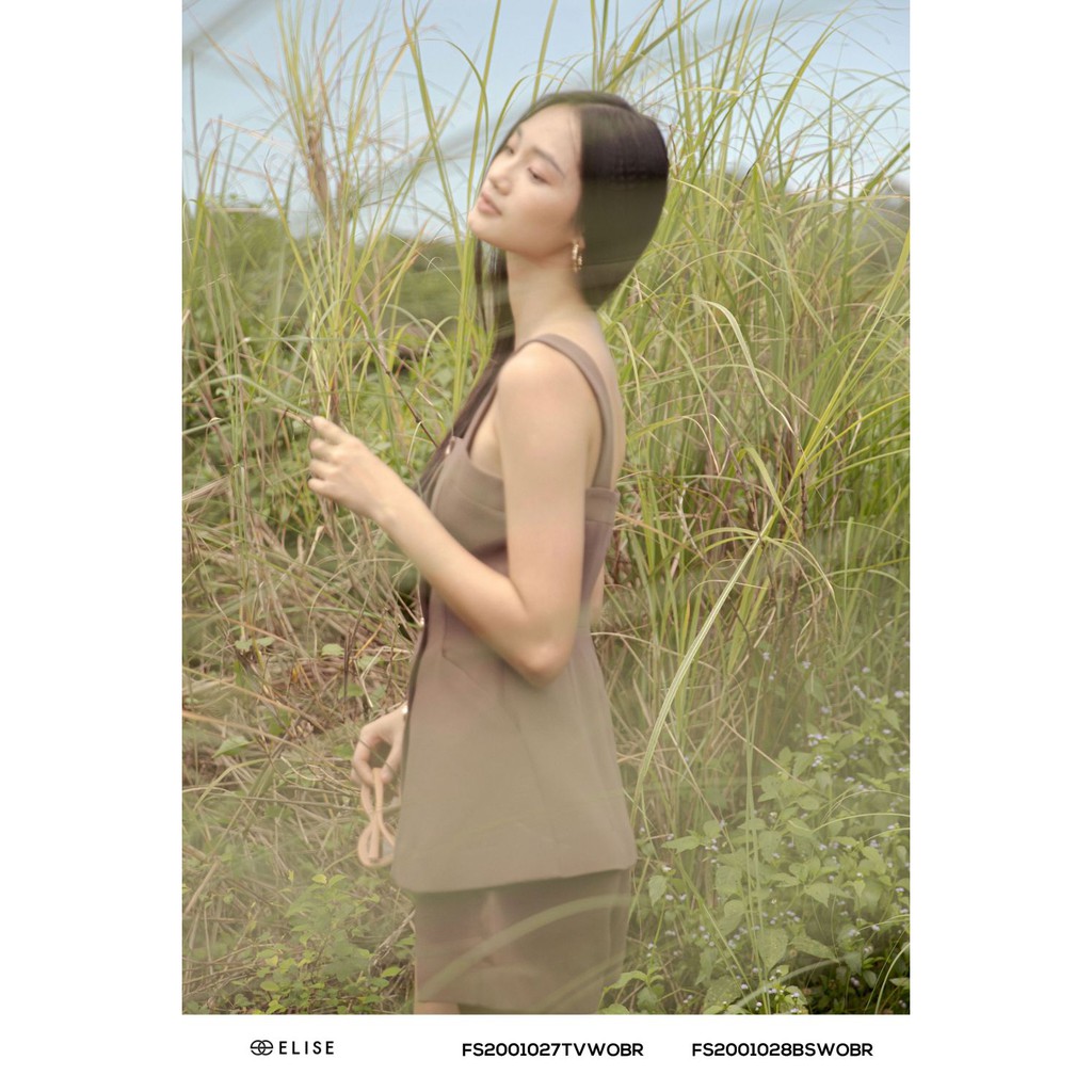 Áo ghi lê nâu 2 dây Elise | BigBuy360 - bigbuy360.vn