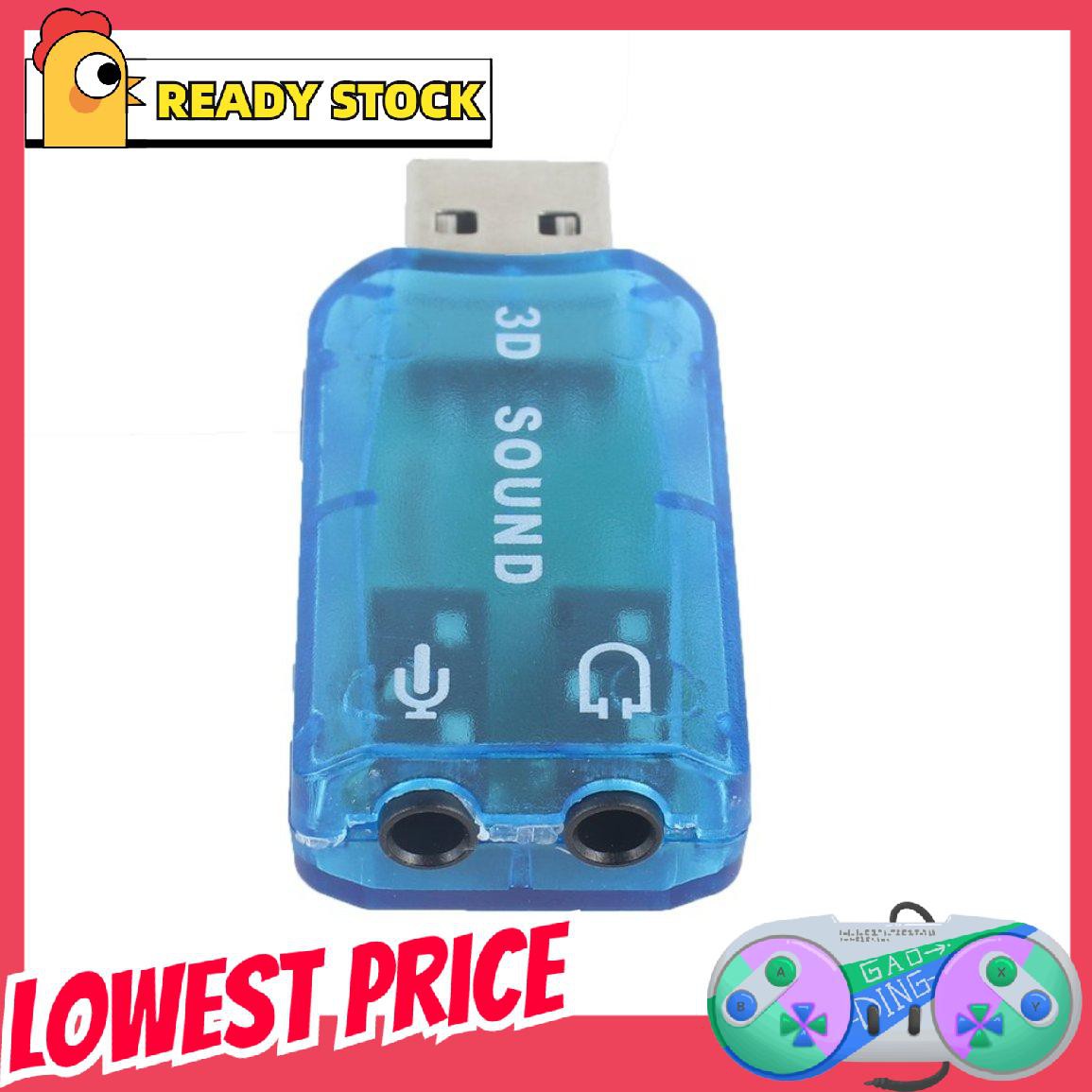 Usb 1.1 Mic / Loa Âm Thanh 7.1 Ch 3d Cho Pc / Laptop