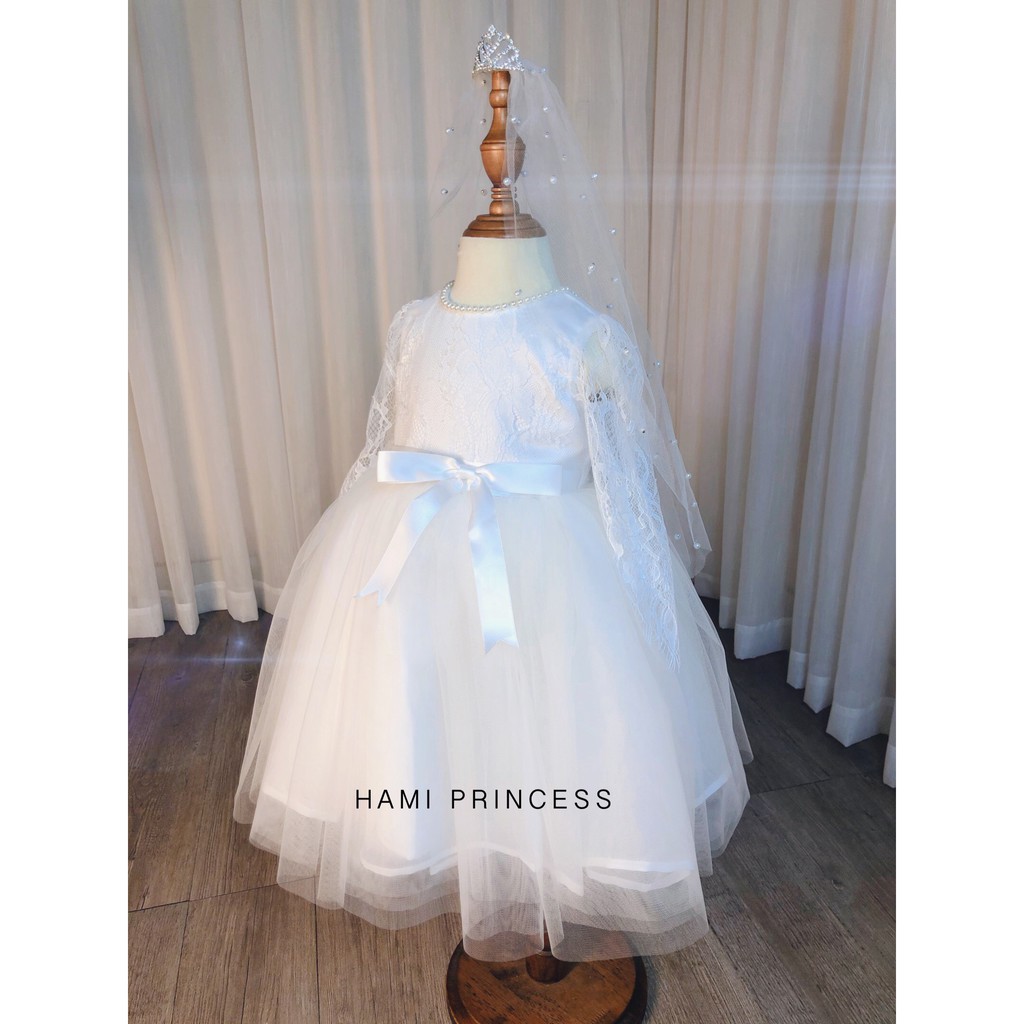 𝐕𝐚́𝐲 𝐂𝐨̂ 𝐃𝐚̂𝐮 𝐍𝐡𝐢́ - Váy Hm17 Tặng Kèm Voan Cô Dâu