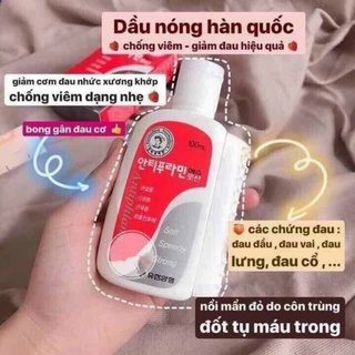 Dầu nóng hàn quốc _ chai 100ml