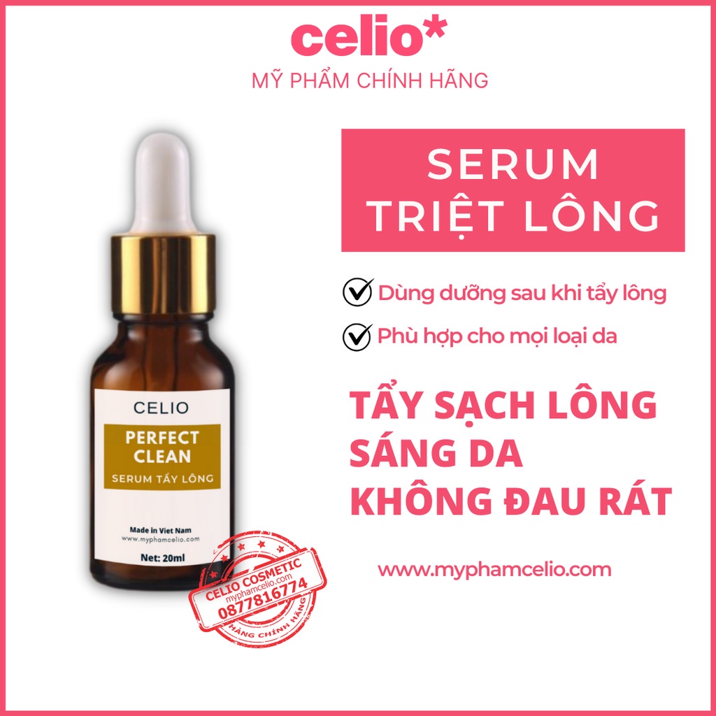 Kem Tẩy Lông CELIO 5ml Triệt Sạch Bất Chấp Các Loại Lông Dùng cho Vùng Bikini Nách Chân Tay Ngực an toàn cho da nhạy cảm