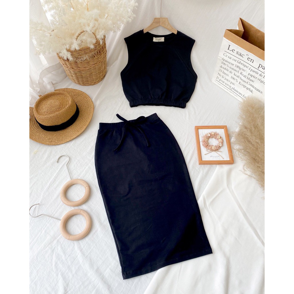 ( Ảnh thật 5 màu ) Set váy thun body form siêu đẹp | BigBuy360 - bigbuy360.vn